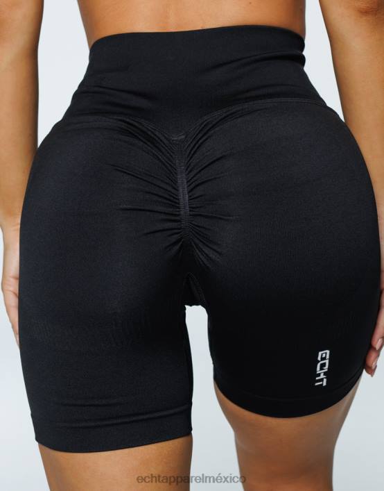 surgen pantalones cortos scrunch v2 mujer negro ECHT ropa 884H84