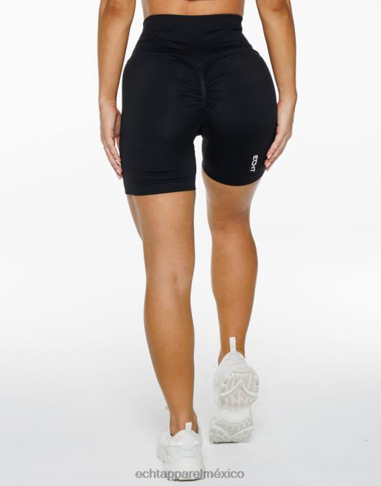 surgen pantalones cortos scrunch v2 mujer negro ECHT ropa 884H84