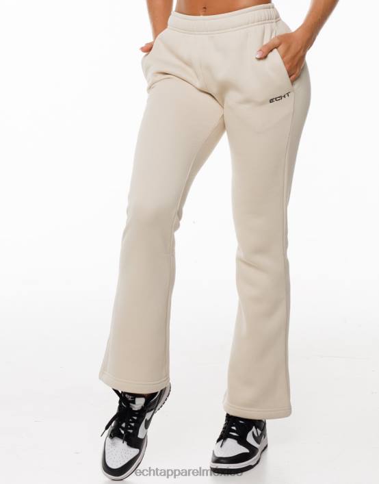 pantalones de chándal acampanados mujer vainilla ligera ECHT ropa 884H108