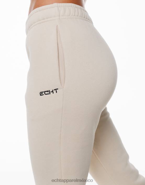 pantalones de chándal acampanados mujer vainilla ligera ECHT ropa 884H108