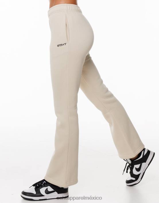 pantalones de chándal acampanados mujer vainilla ligera ECHT ropa 884H108