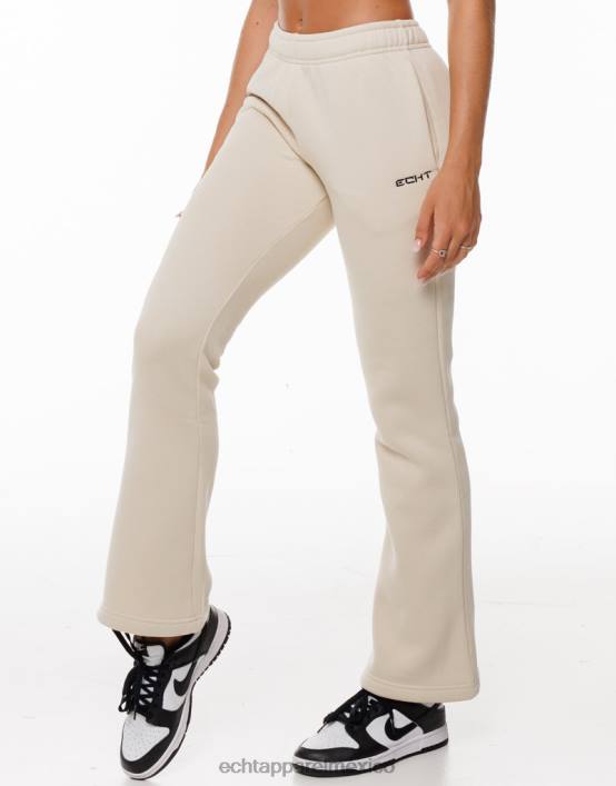 pantalones de chándal acampanados mujer vainilla ligera ECHT ropa 884H108