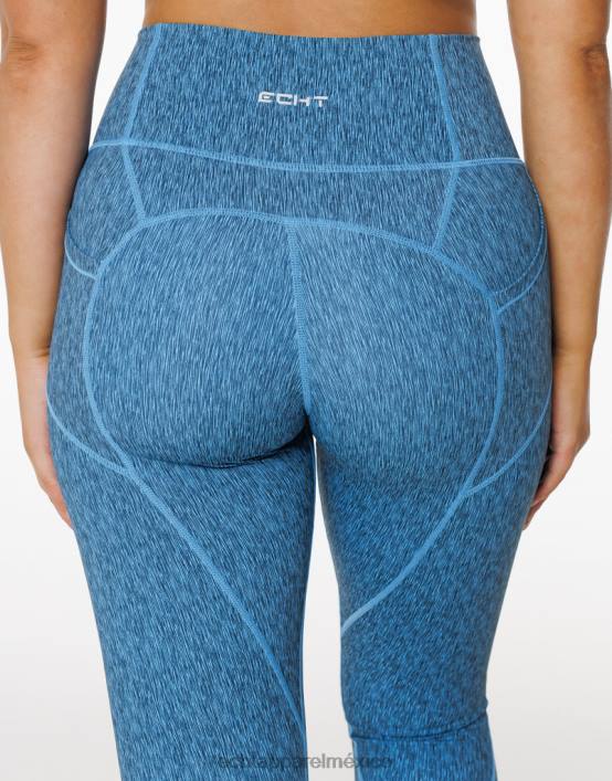 fuerza elevar leggins mujer azul ECHT ropa 884H407