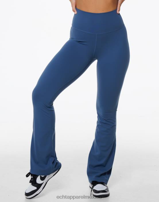 leggings acampanados mujer azul denim ECHT ropa 884H92