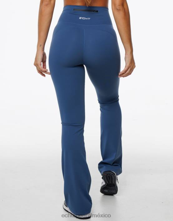 leggings acampanados mujer azul denim ECHT ropa 884H92