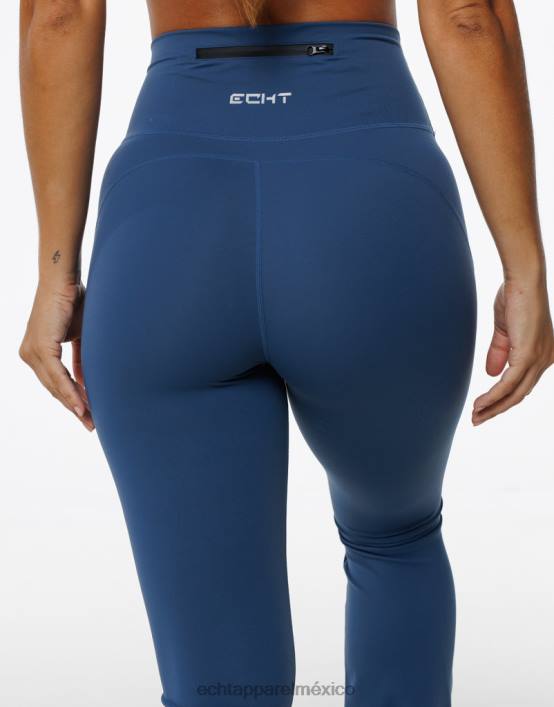 leggings acampanados mujer azul denim ECHT ropa 884H92