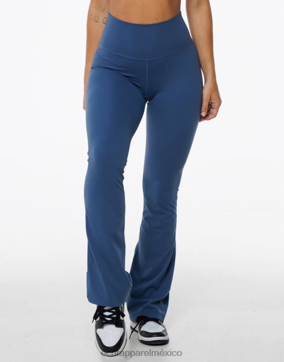leggings acampanados mujer azul denim ECHT ropa 884H92