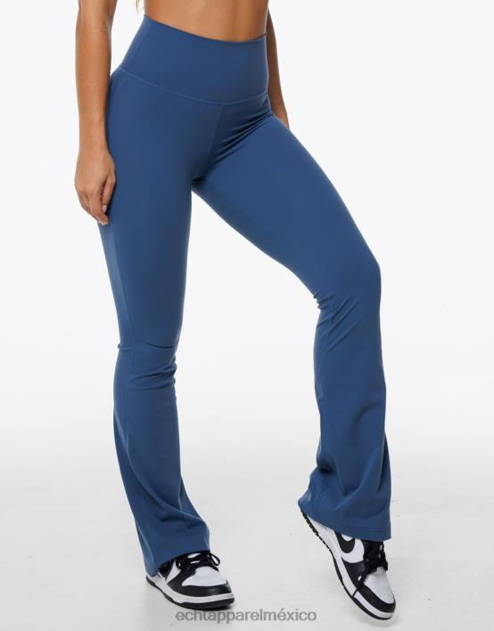 leggings acampanados mujer azul denim ECHT ropa 884H92
