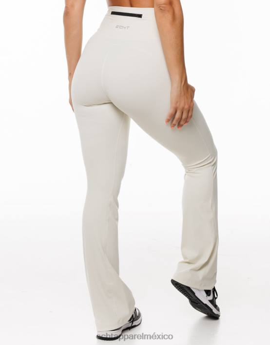 leggings acampanados mujer crema ECHT ropa 884H276