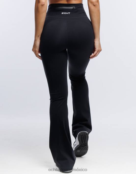 leggings acampanados mujer negro ECHT ropa 884H26