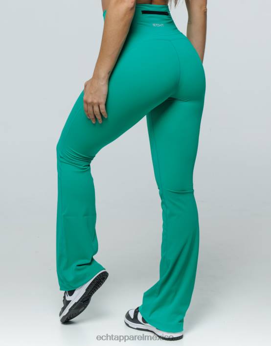 leggings acampanados mujer verde esmeralda ECHT ropa 884H362