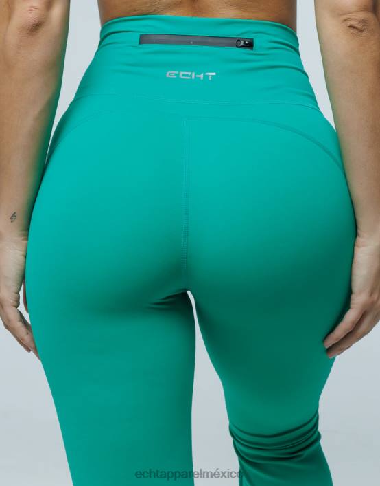 leggings acampanados mujer verde esmeralda ECHT ropa 884H362
