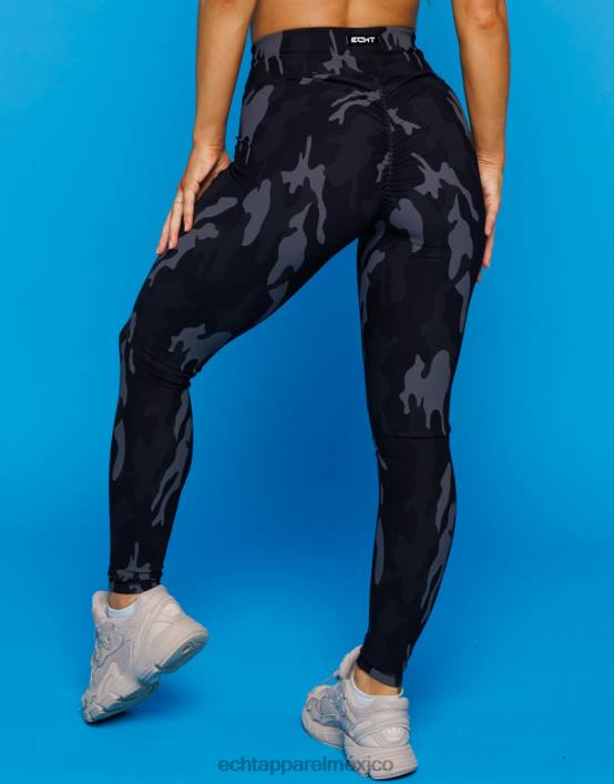 leggings hipercamuflaje mujer negro ECHT ropa 884H207