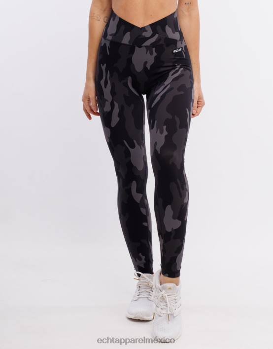 leggings hipercamuflaje mujer negro ECHT ropa 884H207