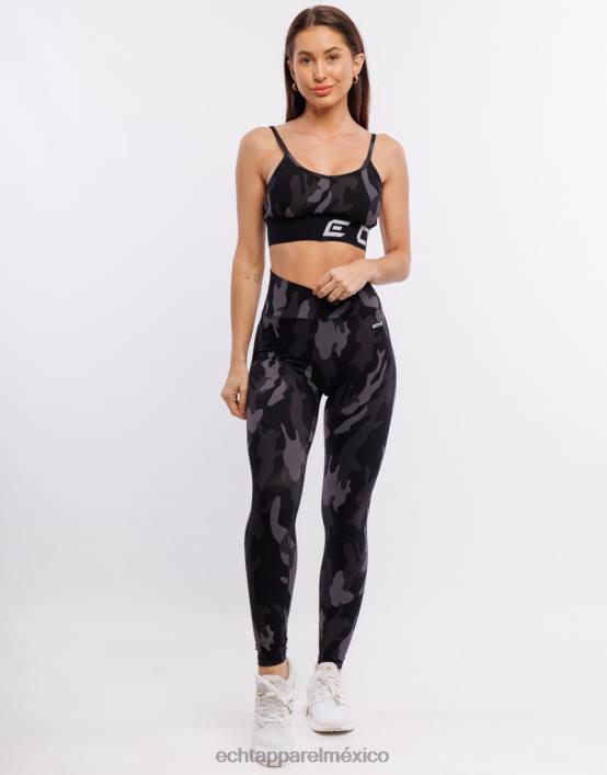leggings hipercamuflaje mujer negro ECHT ropa 884H207