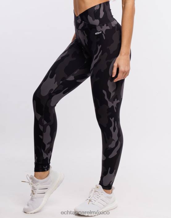 leggings hipercamuflaje mujer negro ECHT ropa 884H207
