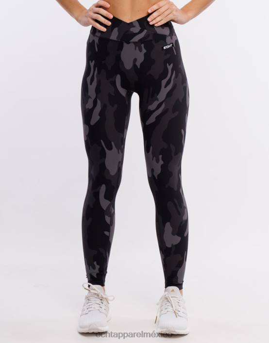 leggings hipercamuflaje mujer negro ECHT ropa 884H207