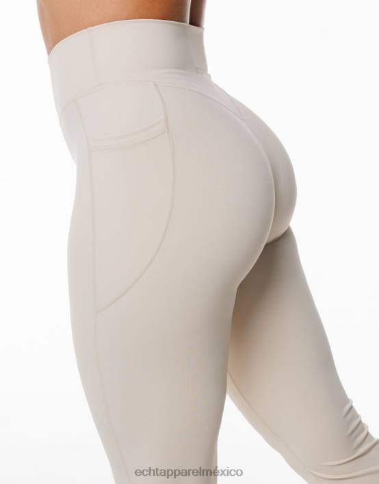leggins con bolsillo acampanado mujer avena ECHT ropa 884H167