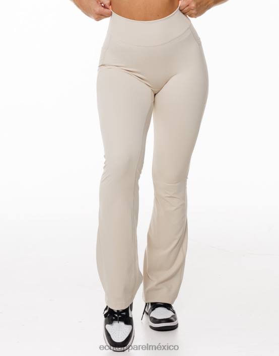 leggins con bolsillo acampanado mujer avena ECHT ropa 884H167