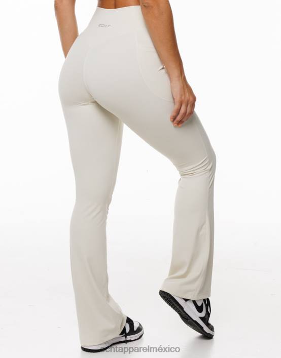 leggins con bolsillo acampanado mujer crema ECHT ropa 884H166