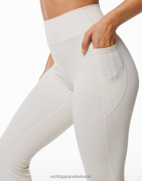 leggins con bolsillo acampanado mujer crema ECHT ropa 884H166