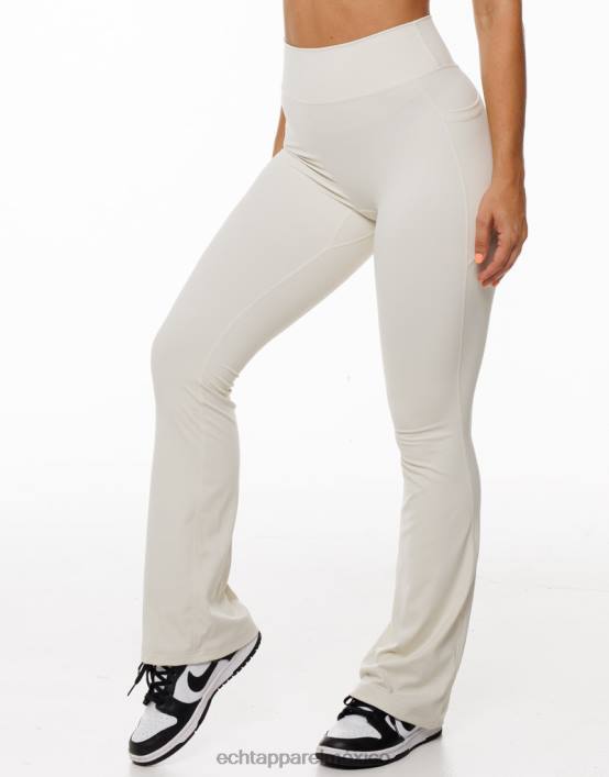 leggins con bolsillo acampanado mujer crema ECHT ropa 884H166