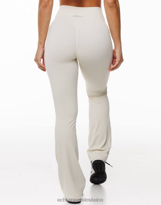 leggins con bolsillo acampanado mujer crema ECHT ropa 884H166