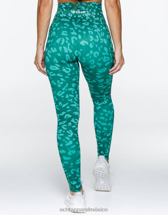 leggins con bolsillo vanguardista mujer verde esmeralda ECHT ropa 884H383