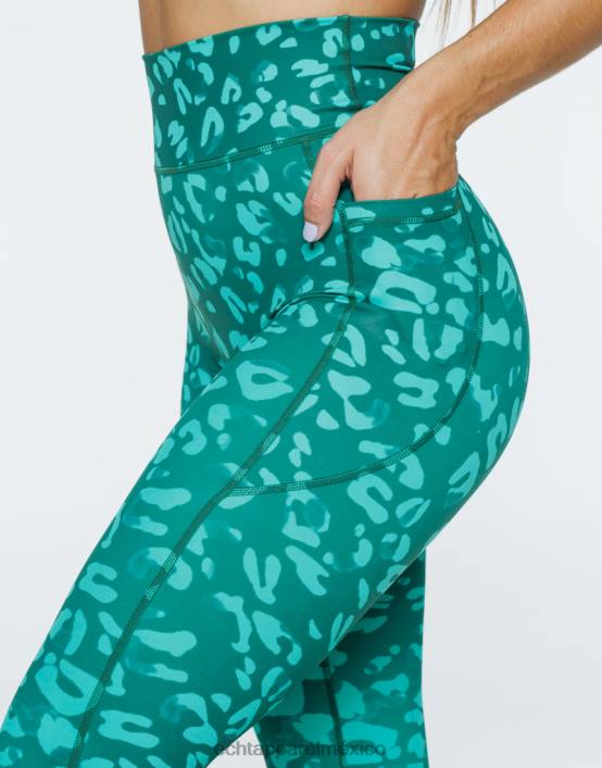 leggins con bolsillo vanguardista mujer verde esmeralda ECHT ropa 884H383
