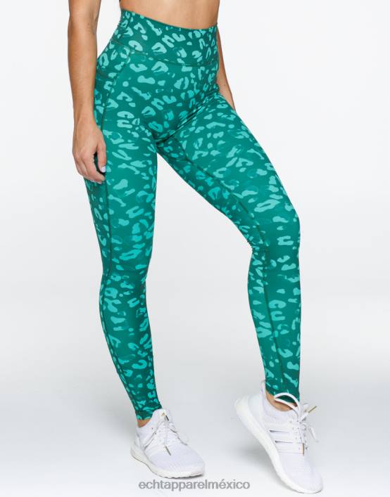 leggins con bolsillo vanguardista mujer verde esmeralda ECHT ropa 884H383