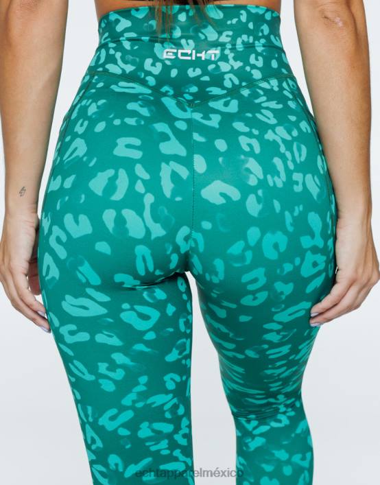 leggins con bolsillo vanguardista mujer verde esmeralda ECHT ropa 884H383