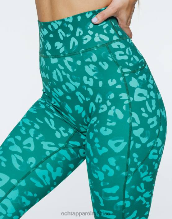 leggins con bolsillo vanguardista mujer verde esmeralda ECHT ropa 884H383