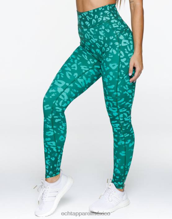 leggins con bolsillo vanguardista mujer verde esmeralda ECHT ropa 884H383