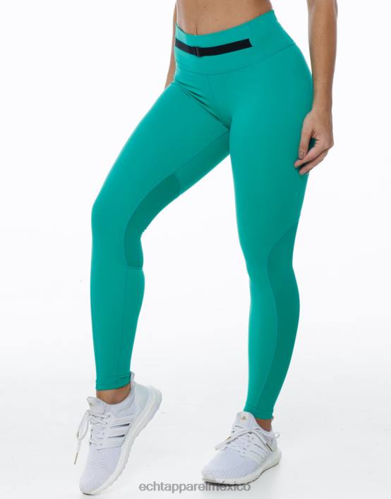 leggins cruzados mujer verde esmeralda ECHT ropa 884H483