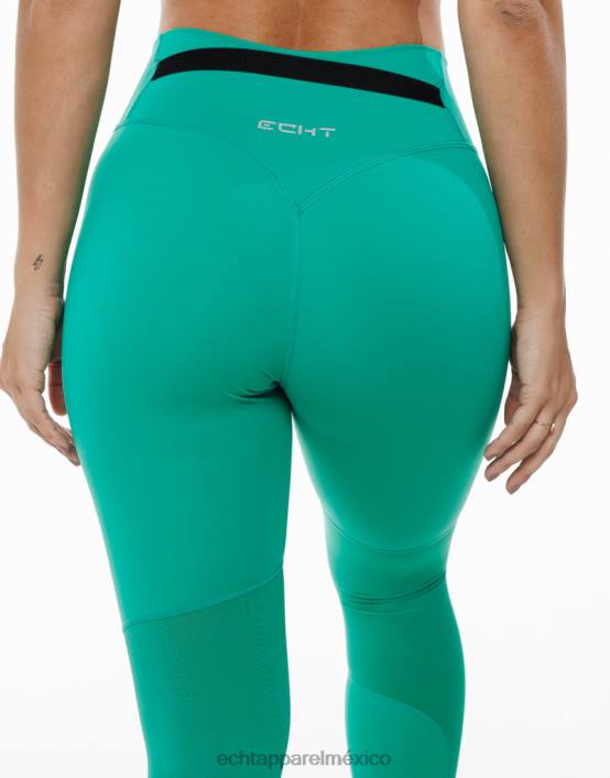 leggins cruzados mujer verde esmeralda ECHT ropa 884H483
