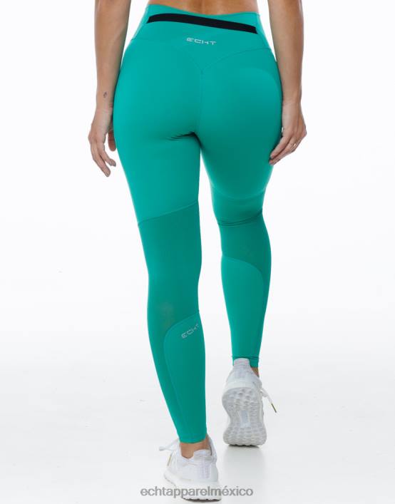 leggins cruzados mujer verde esmeralda ECHT ropa 884H483