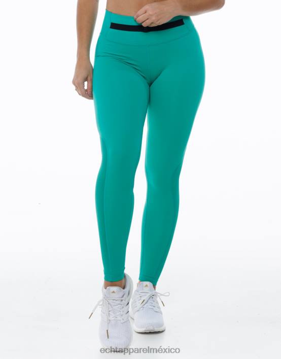 leggins cruzados mujer verde esmeralda ECHT ropa 884H483