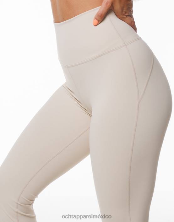 leggins fruncidos acampanados mujer avena ECHT ropa 884H206