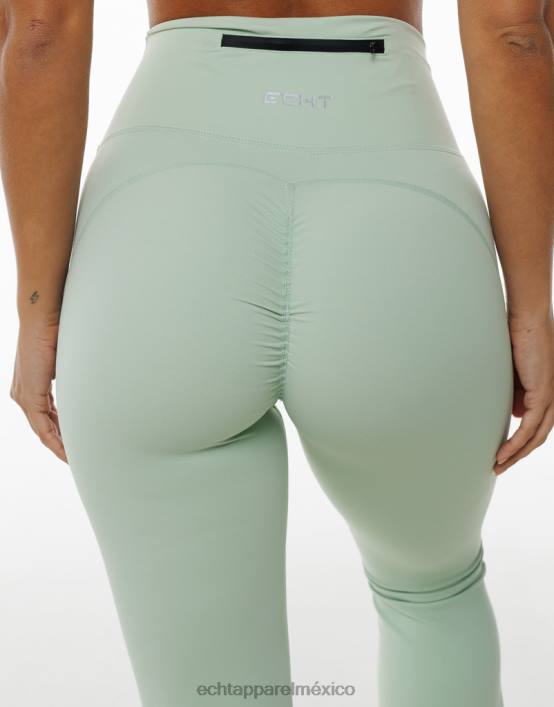leggins fruncidos acampanados mujer camafeo verde ECHT ropa 884H41