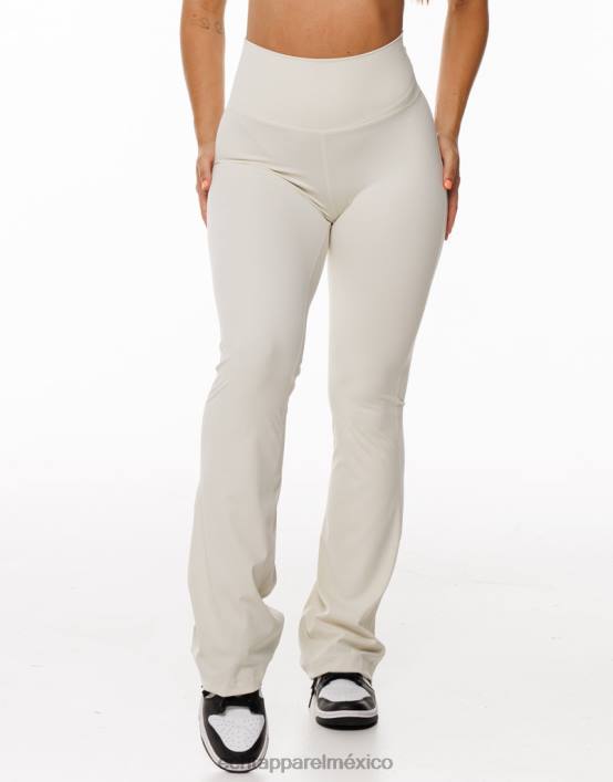 leggins fruncidos acampanados mujer crema ECHT ropa 884H279