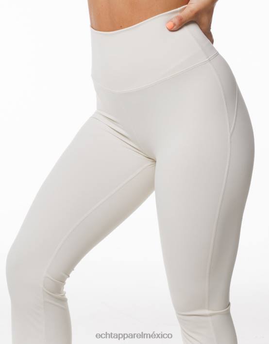 leggins fruncidos acampanados mujer crema ECHT ropa 884H279