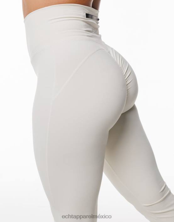 leggins fruncidos acampanados mujer crema ECHT ropa 884H279