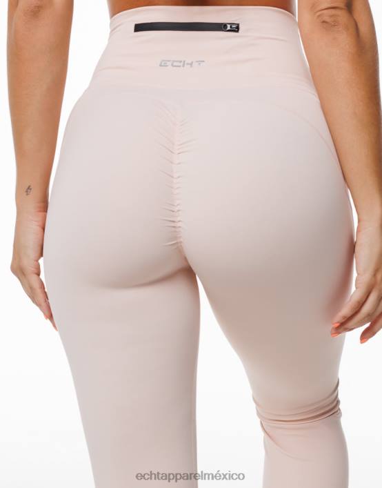 leggins fruncidos acampanados mujer rubor ECHT ropa 884H278