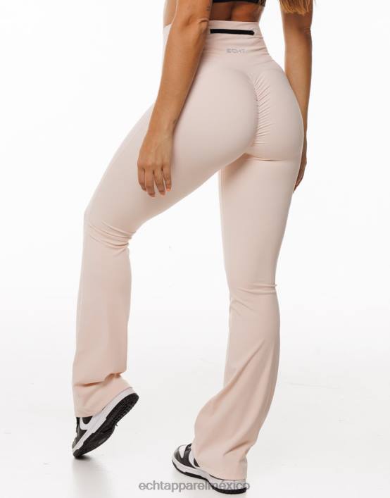 leggins fruncidos acampanados mujer rubor ECHT ropa 884H278