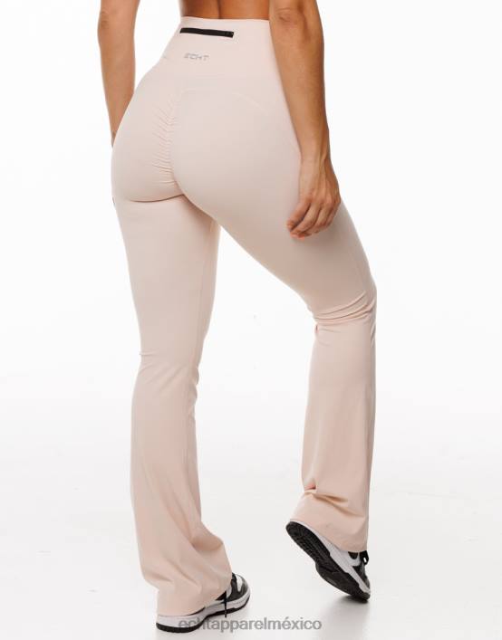 leggins fruncidos acampanados mujer rubor ECHT ropa 884H278