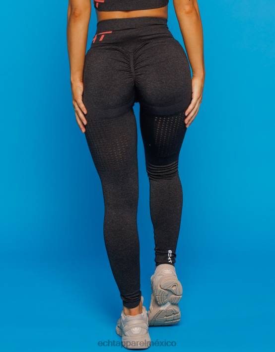 surgen leggings de aire scrunch mujer pirata negro ECHT ropa 884H62