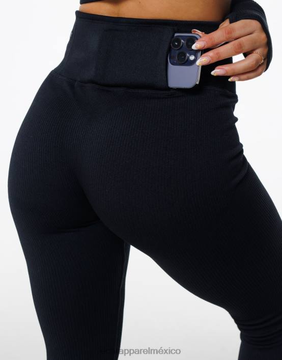 surgen leggings de estilo mujer negro ECHT ropa 884H28