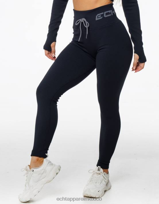 surgen leggings de estilo mujer negro ECHT ropa 884H28