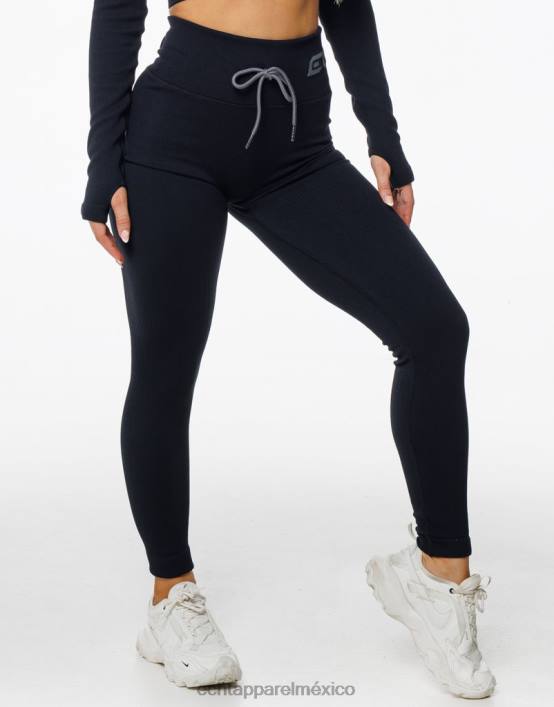 surgen leggings de estilo mujer negro ECHT ropa 884H28