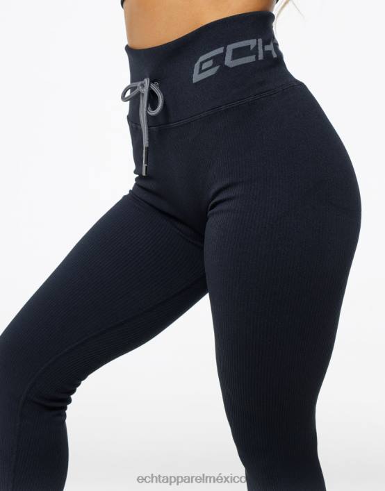surgen leggings de estilo mujer negro ECHT ropa 884H28
